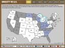 Evolution of Obesity in USA in 1985